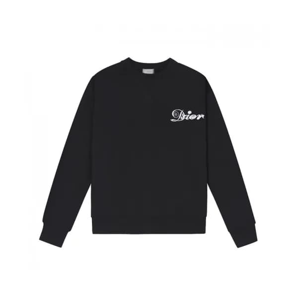 Dior Mm/Wm Logo Casual Cotton Tshirts Black - 디올 … - 1