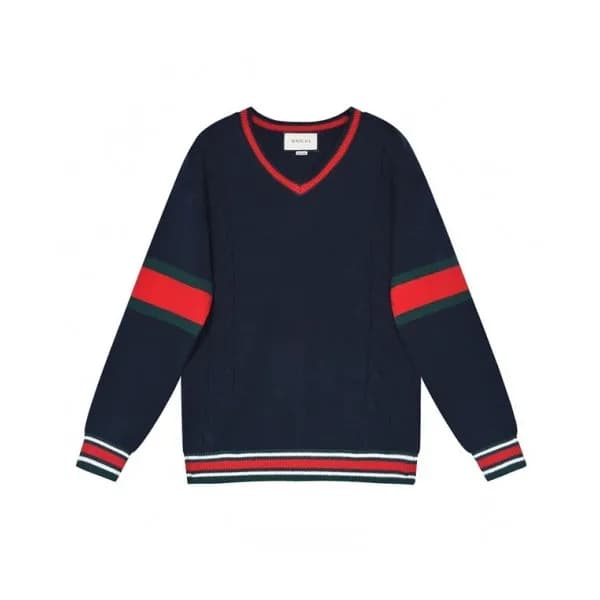 Gucci Mm/Wm Logo Crew-neck Sweaters Blue - 구찌 202… - 1