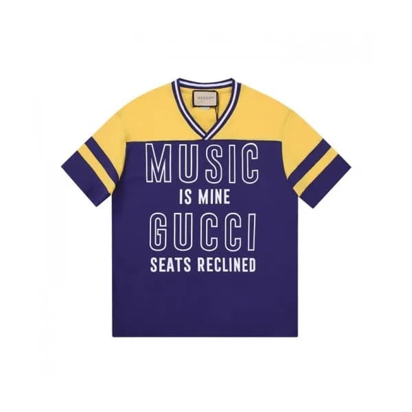 Gucci Mm/Wm Logo Short Sleeved Tshirts Blue - 구찌 … - 1