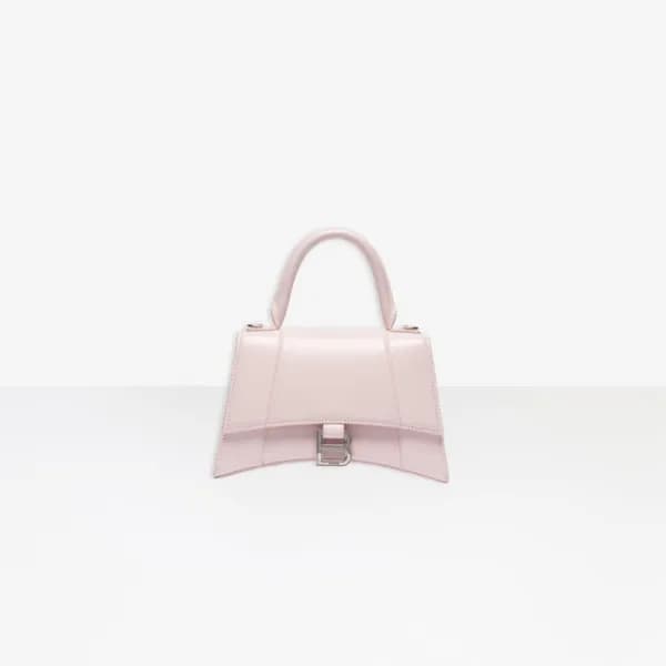 발렌시아가 여성 Hourglass 핑크 토트백 - Womens Pink Tote Bag -… - 1