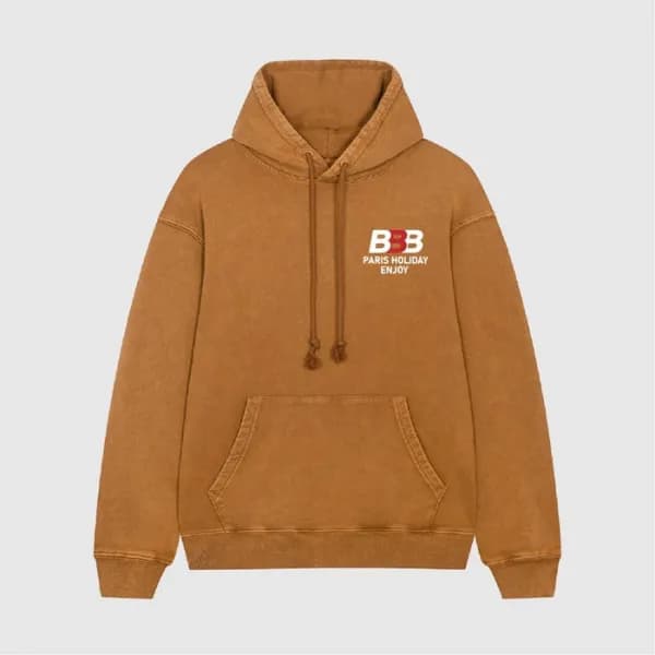 발렌시아가 남/녀 캐쥬얼 카멜 후드티 - Balenciaga Unisex Camel Hoo… - 1