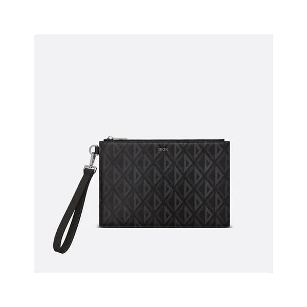 디올 남성 블랙 다이아몬드 클러치 - Dior Mens Black Diamond Clutc… - 1