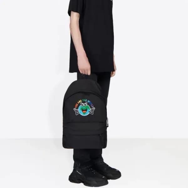 발렌시아가 남성 블랙 백팩 - Balenciaga Mens Black Back Pack -… - 1