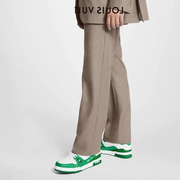 루이비통 남성 그린 스니커즈 - Louis vuitton Mens Green Sneaker… - 1