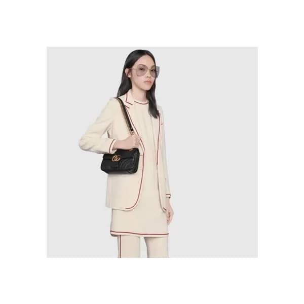 구찌 여성 블랙 마몬트백 - Gucci Womens Black Marmont Bag - g… - 1