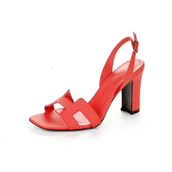 에르메스 여성 오렌지 하이힐 - Hermes Womens Orange High-heels … - 1