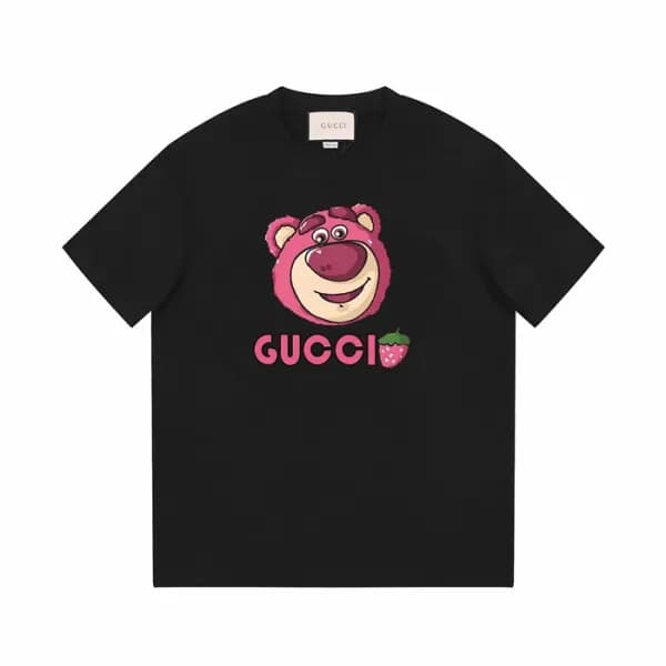 구찌 남/녀 블랙 크루넥 반팔티 - Gucci Unisex Black Short sleev… - 1
