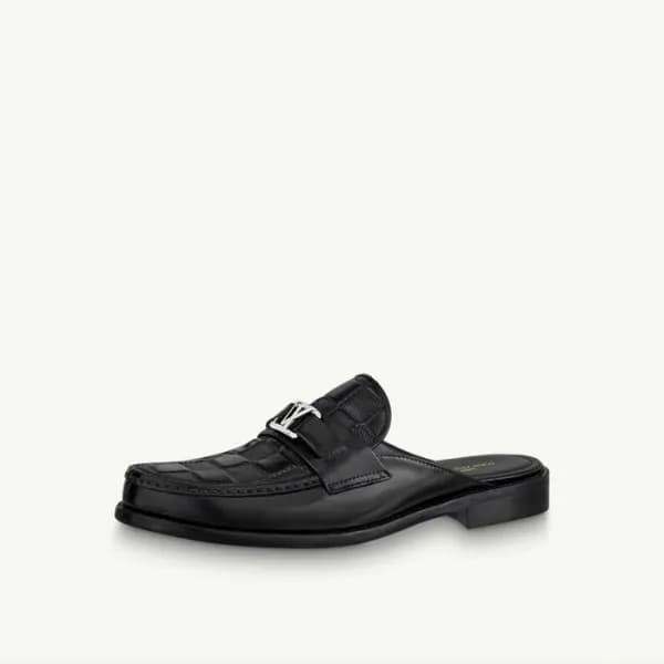 루이비통 남성 블랙 블로퍼 - Louis vuitton Mens Black Bloafer … - 1