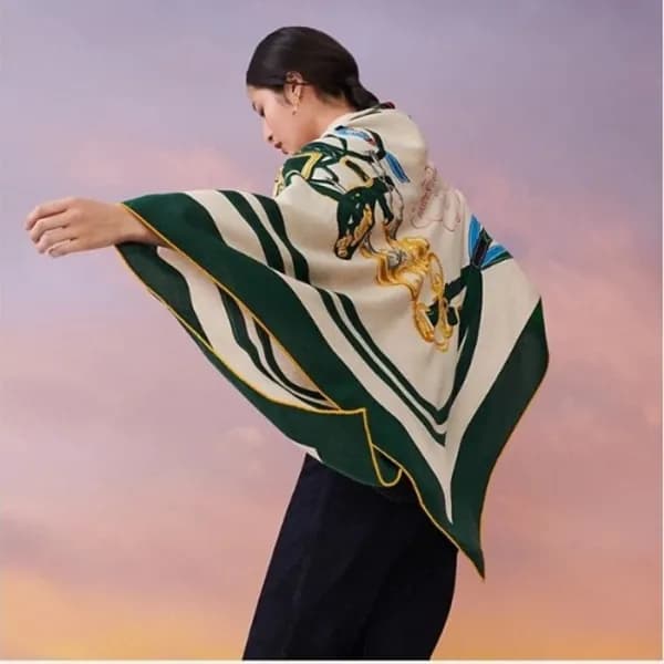 에르메스 여성 그린 스카프 - Hermes Womens Green Scarf - he464… - 1