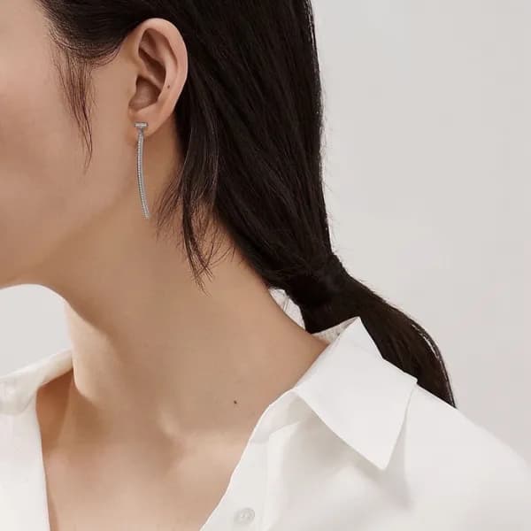 티파니 여성 화이트 골드 이어링 - Tiffany Womens White Gold Earr… - 1