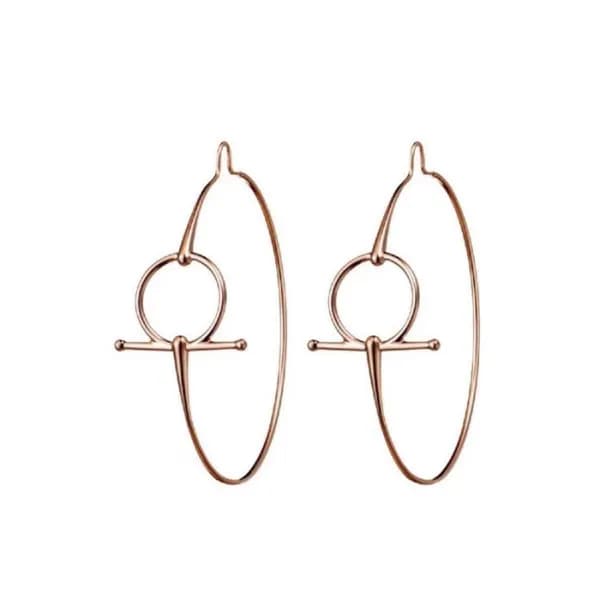 에르메스 여성 로즈 골드 이어링 - Hermes Womens Rose Gold Earrin… - 1