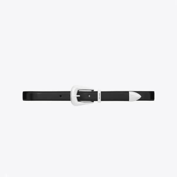입생로랑 여성 블랙 벨트 - Saint Laurent Womens Black Belts -… - 1