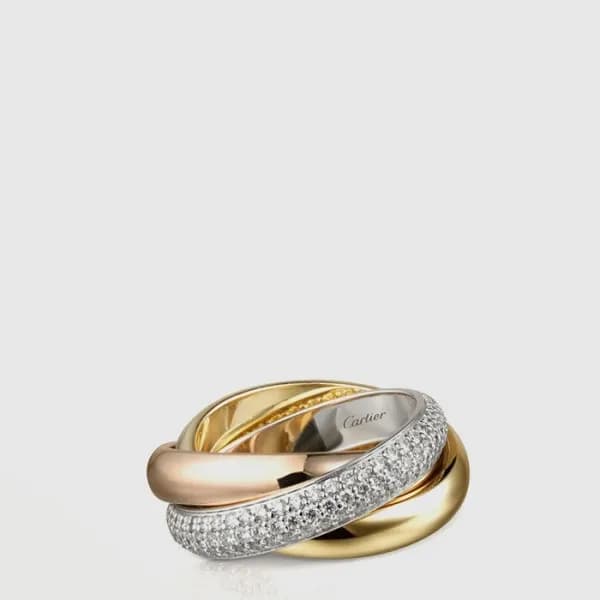 까르띠에 트리니티 링 - Cartier Womens Trinity Ring - acc166… - 1