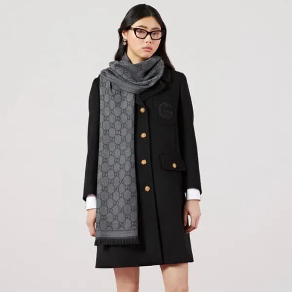 구찌 여성 블랙 스카프 - Gucci Womens Black Scarf - acc1723x - 1