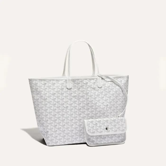 고야드 남/녀 화이트 생루이 백 - Goyard Unisex Saint Louis Bag … - 1