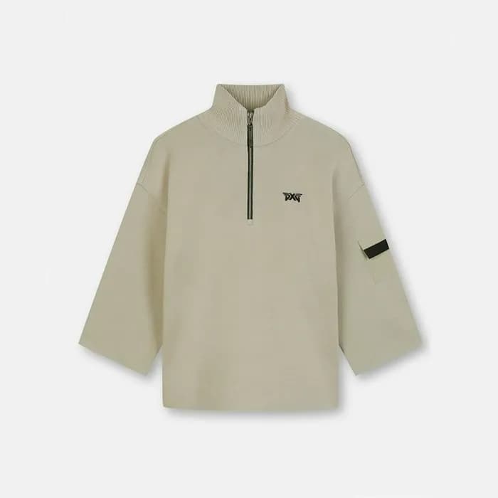 PXG 여성 풀오버 1/2 슬리브 스웨터 - gol195x - 1