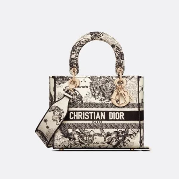 디올 여성 베이지 레이디 백 - Dior Womens Lady D-Lite Bag - di… - 1