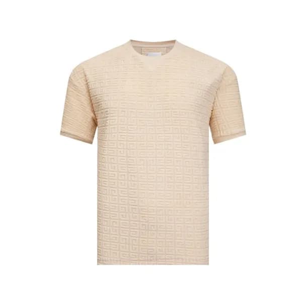 지방시 남성 베이지 반팔 티셔츠 - Givenchy Mens Beige Tshirts - … - 1