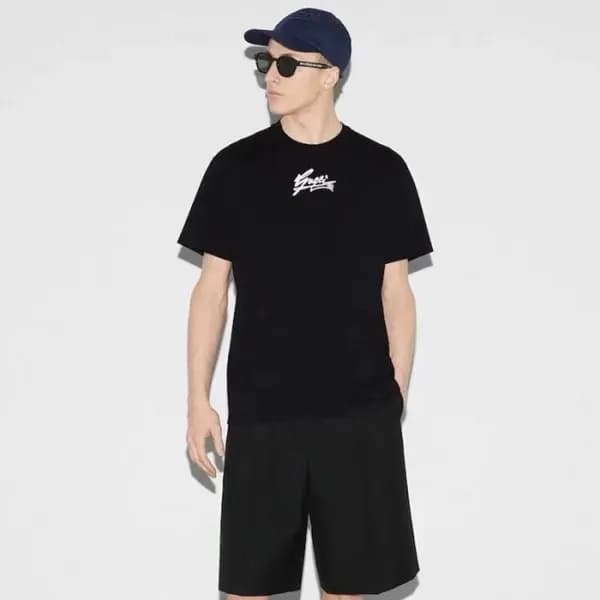 구찌 남성 블랙 반팔 티셔츠 - Gucci Mens Black Tshirts - guc12… - 1