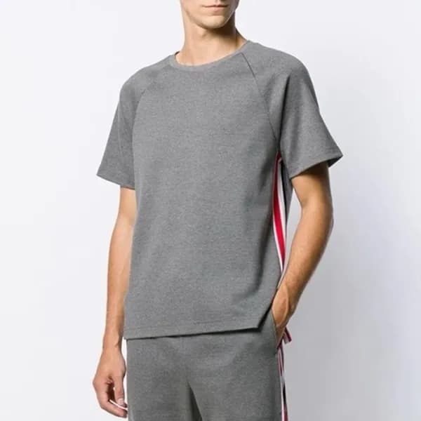 톰브라운 남성 라운드 반팔티 - Thom Browne Mens Round Tshirts -… - 1