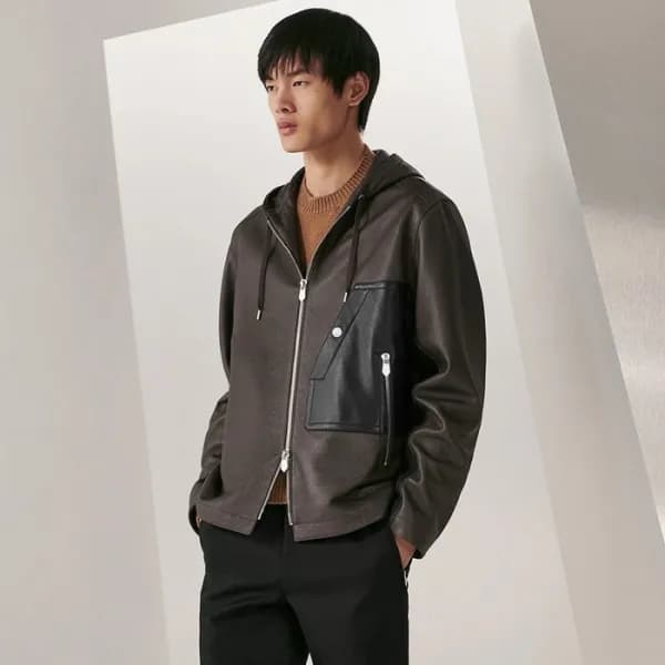에르메스 남성 가죽 자켓 - Hermes Mens Leather Jackets - hec2… - 1