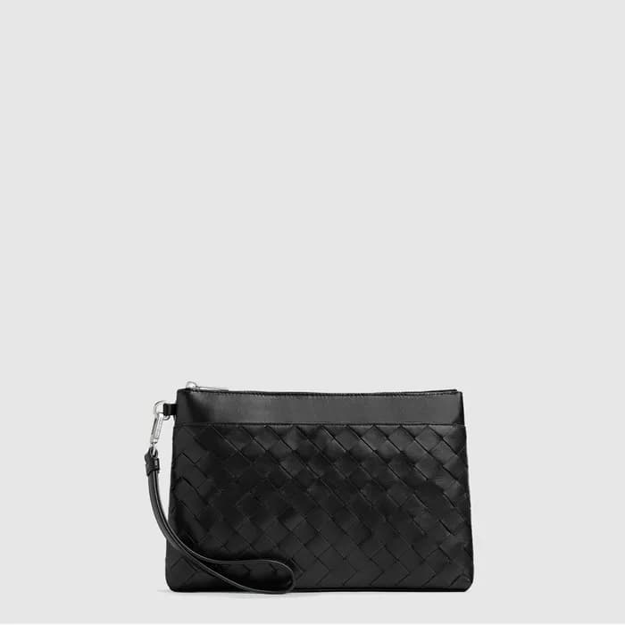 보테가베네타 남성 인트레치아토 프리즘 파우치 - Bottega Veneta Mens Pou… - 1