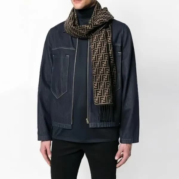 펜디 남성 FF 머플러 - Fendi Mens FF Muffler - acc2412x - 1