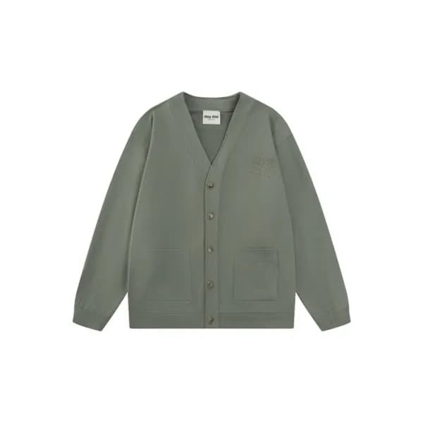 미우미우 남성 브이넥 가디건 - Miumiu Mens V-neck Cardigan - mi… - 1