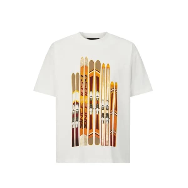 루이비통 남성 라운드 반팔 티셔츠 - Louis vuitton Mens Round Tshi… - 1