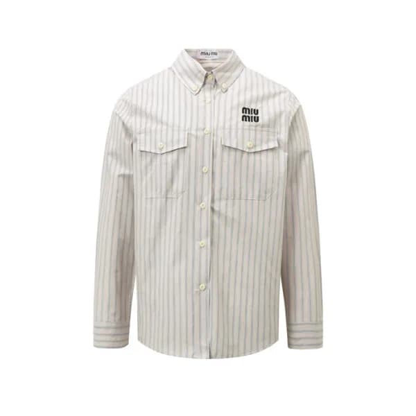 미우미우 남/녀 체크 셔츠 - Miumiu Unisex Flanner Shirts - mi… - 1