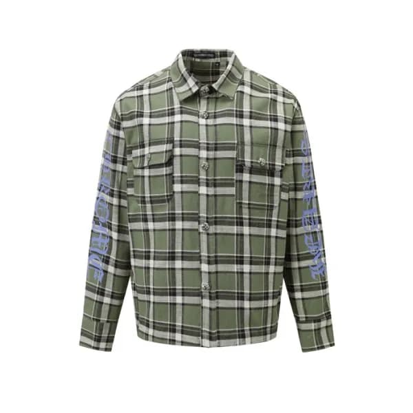 크롬하츠 남성 체크 셔츠 - Chrom hearts Mens Flanner Shirts -… - 1