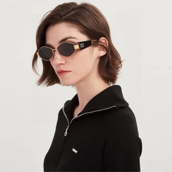 미우미우 여성 프리미엄 메탈 프레임 선글라스 - Miumiu Womens Premium M… - 1