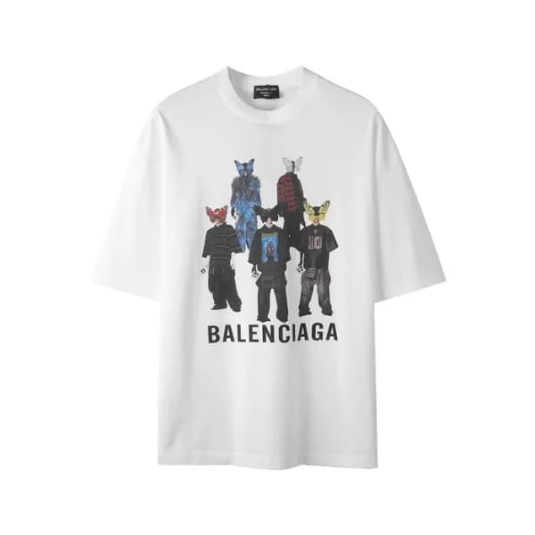 발렌시아가 남성 라운드 반팔 티셔츠 - Balenciaga Mens Round Tshirt… - 1