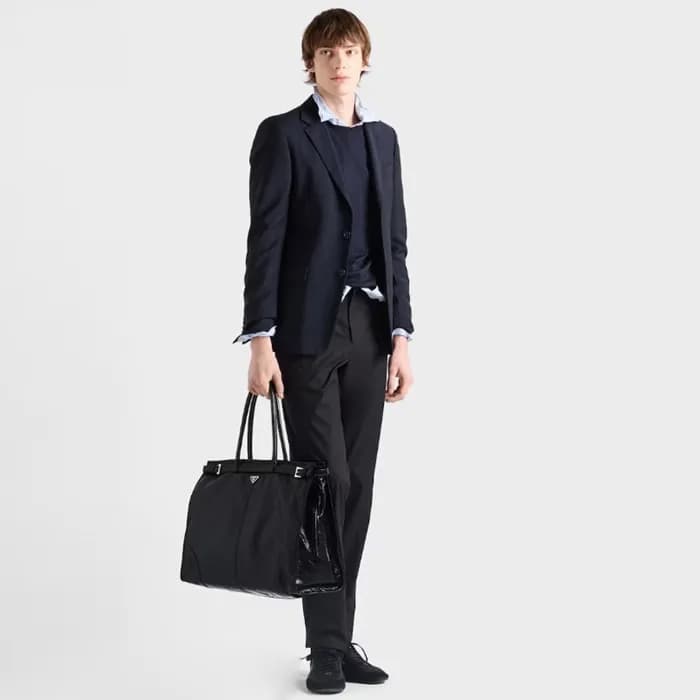 프라다 남성 가죽 토트백 2VG126 - Prada Mens Leather Tote Bag… - 1
