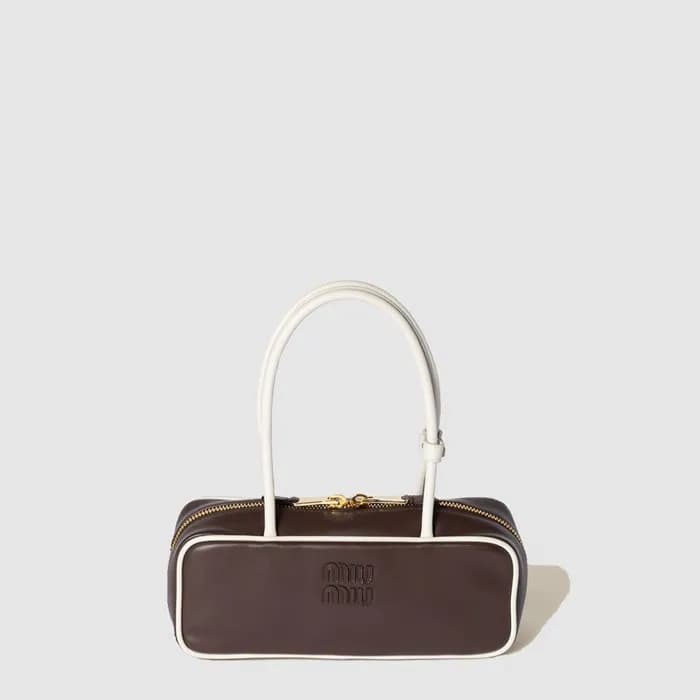 미우미우 여성 가죽 보 백 - Miumiu Womens Beau Bag - mib5869x - 1