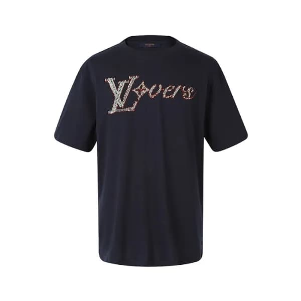 루이비통 남성 라운드 반팔 티셔츠 - Louis vuitton Mens Round Tshi… - 1