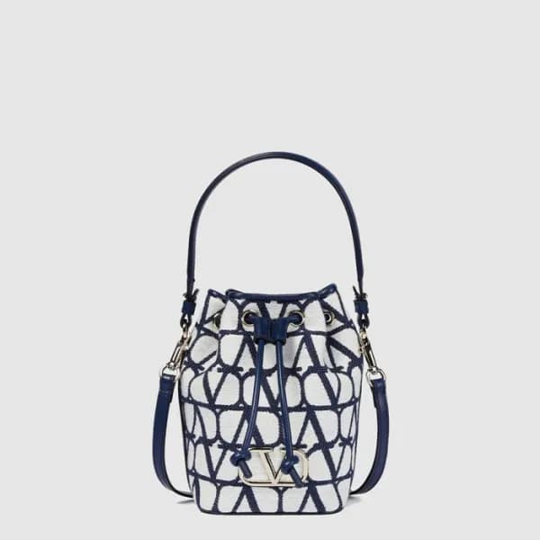 발렌티노 여성 미니 브이로고 버킷 백 - Valentino Womens Mini V-Log… - 1