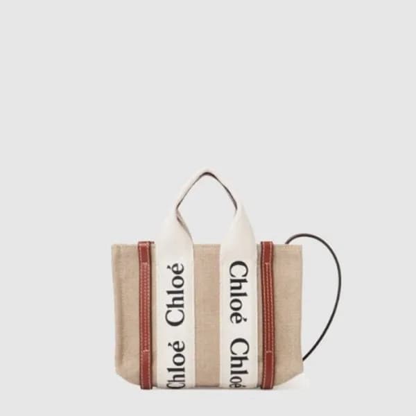 끌로에 여성 우디 스트랩 토트 백 미니 - Chloe Womens Woody Strap T… - 1