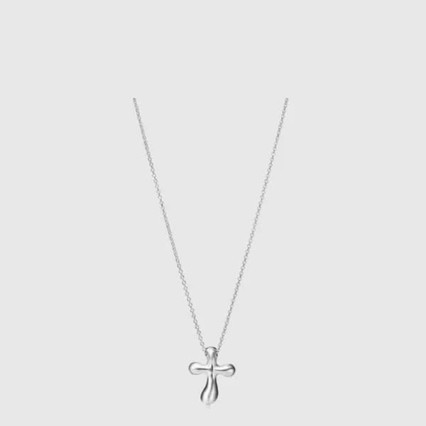 티파니 남/녀 크로스 펜던트 네크리스 - Tiffany Unisex Cross Pendan… - 1