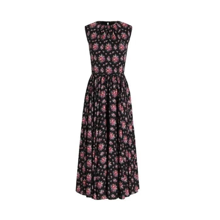 돌체앤가바나 여성 꽃무늬 미디 드레스 - Dolce&Gabbana Womens Floral… - 1