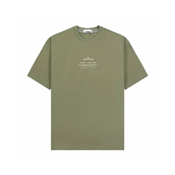 스톤아일랜드 남성 라운드 반팔 티셔츠 - Stone Island Mens Round Tsh… - 1