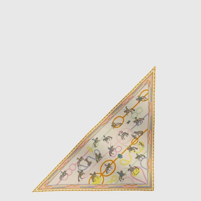 에르메스 여성 파사드와 사펜타인 자이언트 트라이앵글 스카프 - Hermes Womens Passades et Serpentines Giant Triangle Scarf - acc8829x - 1