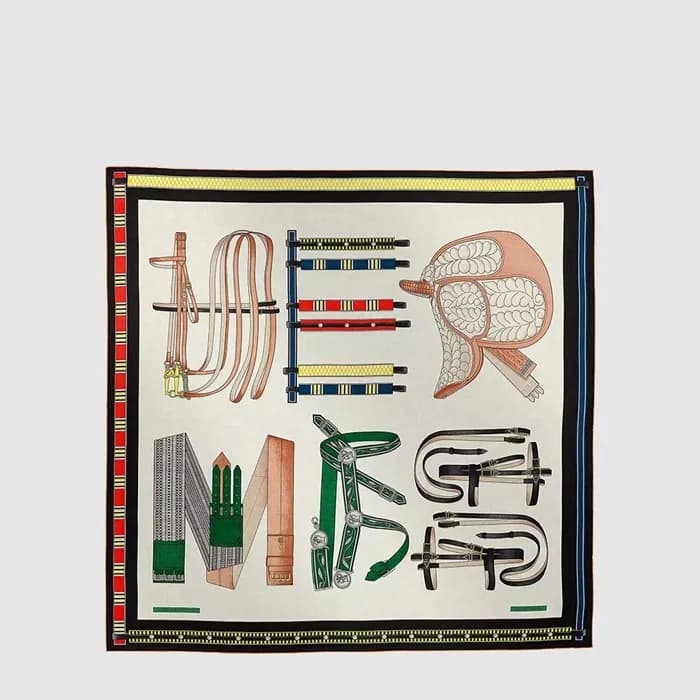 에르메스 여성 승마 편지 레터 숄 - Hermes Womens Equestrian Letter Shawl - acc8903x - 1