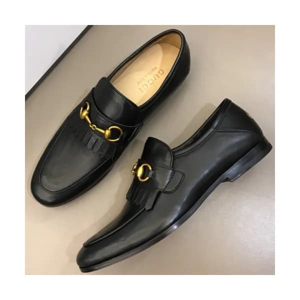 GUCCI 2018 MENS U-TIP LEATHER LOAFER - 구찌 남성 유팁 레… - 1