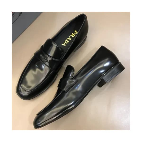 PRADA 2018 MENS STRAP LEATHER LOAFER - 프라다 남성 레더 … - 1