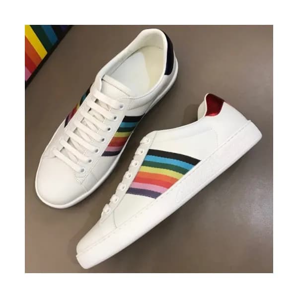GUCCI 2018 MENS LEATHER SKEAKERS - 구찌 남성 레더 스니커즈 G… - 1