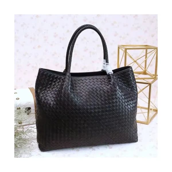 Bottega Veneta Leather Black Women Tote Bag,39cm -… - 1