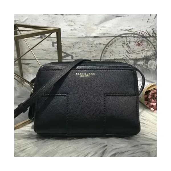 Tory Burch Leather Black Shoulder Cross Bag,19.5cm… - 1