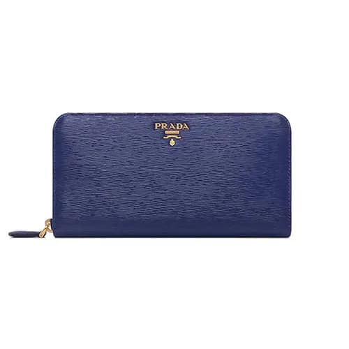 Prada 2018 Ladies Saffiano Leather Zippy Long Purs… - 1