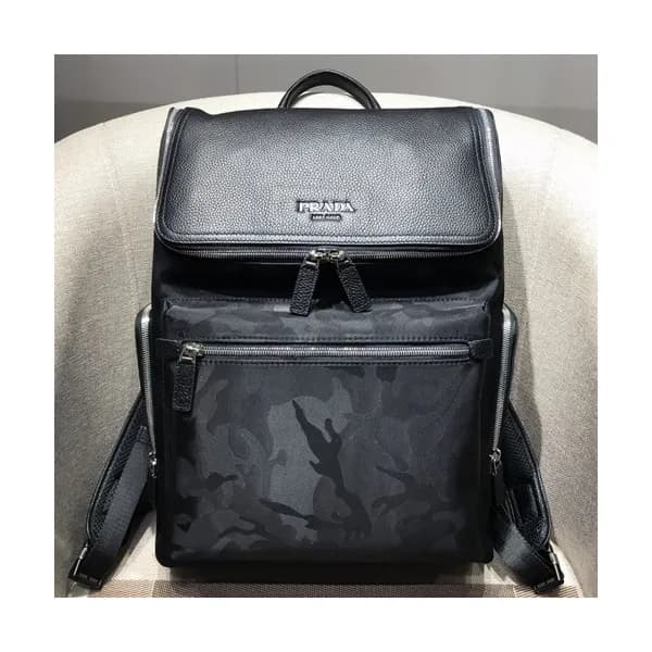 Prada 2019 Leather&Nylon Back Pack,40CM - 프라다 2019… - 1